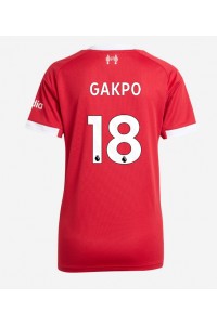 Liverpool Cody Gakpo #18 Jalkapallovaatteet Naisten Kotipaita 2025-26 Lyhythihainen